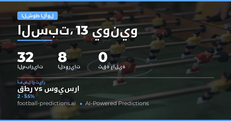 مقدمة عن سوق HT/FT في كرة القدم