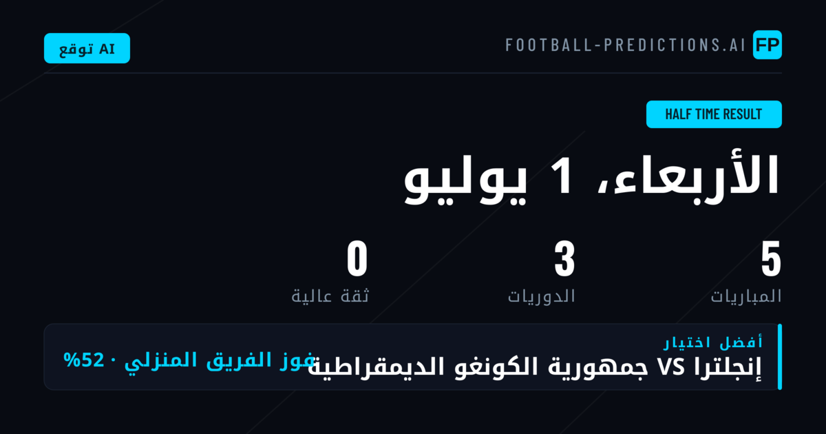 مقدمة في تحليل نتائج الشوط الأول