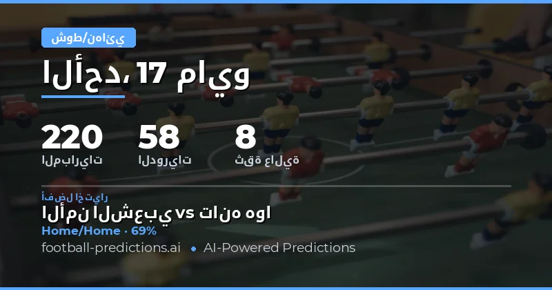 استراتيجيات الرهان على نصف الوقت والوقت الكامل ليوم 17 مايو 2026