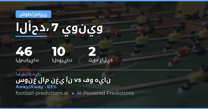 مقدمة في توقعات HT/FT