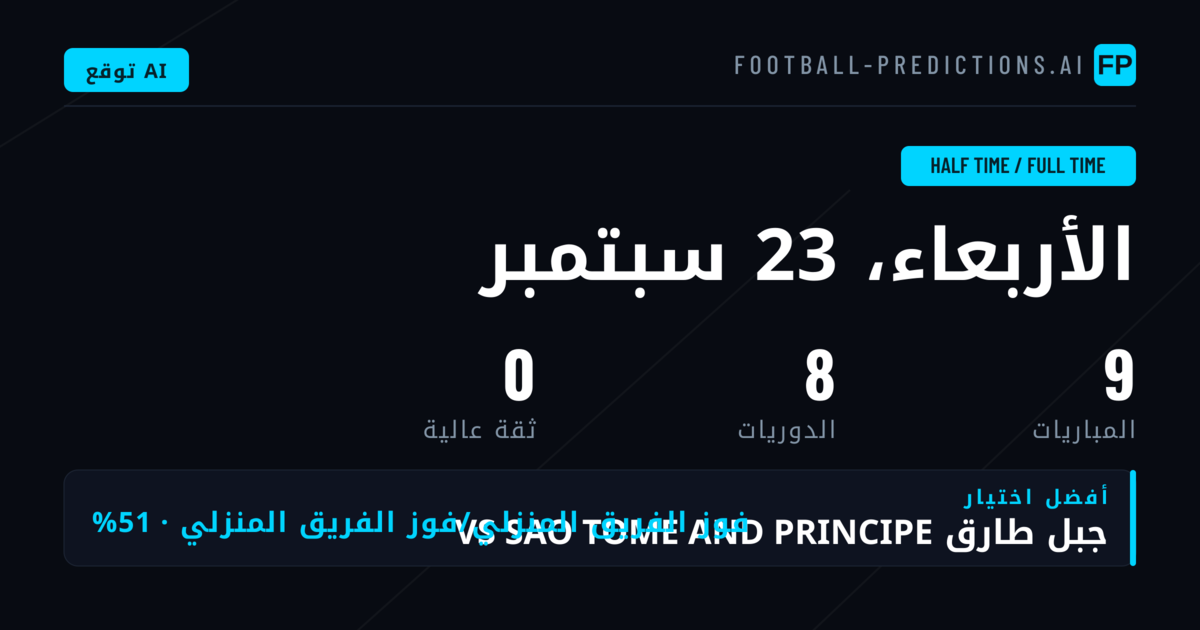 مقدمة عن توقعات HT/FT لليوم