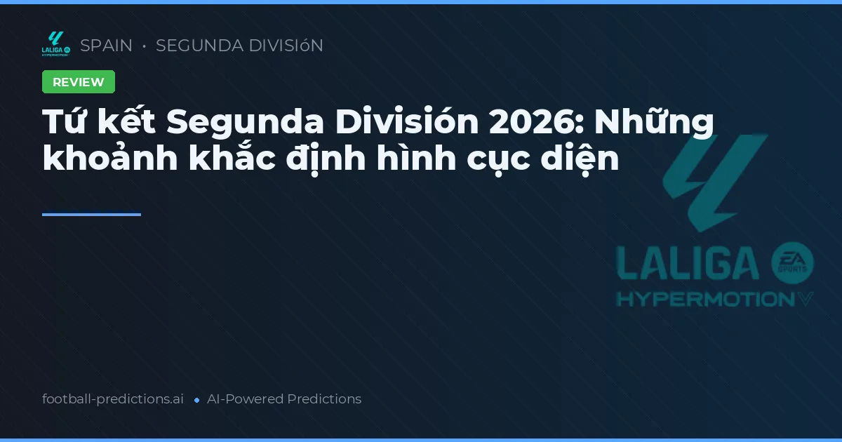 Tứ kết Segunda División 2026: Những khoảnh khắc định hình cục diện