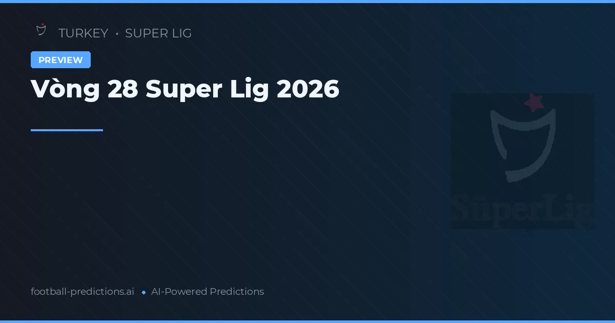 Vòng 28 Super Lig 2026