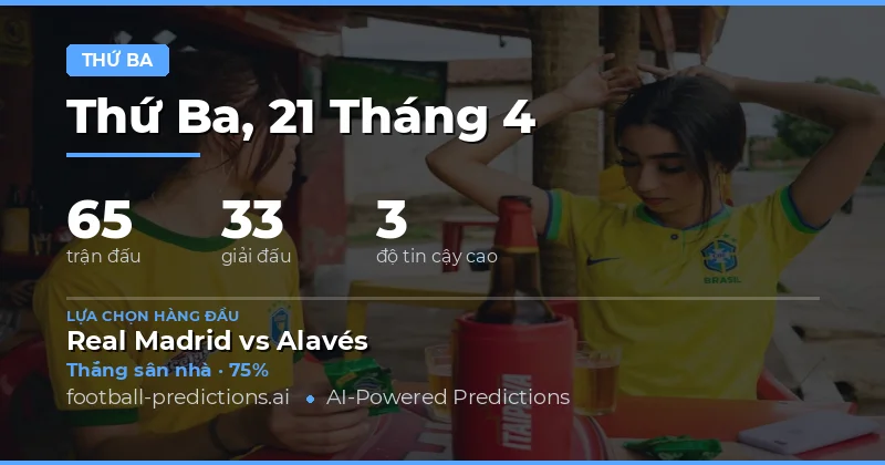 Tuesday Matches – Ngày 21/4/2026: Cơ Hội Cho Những Cánh Tài