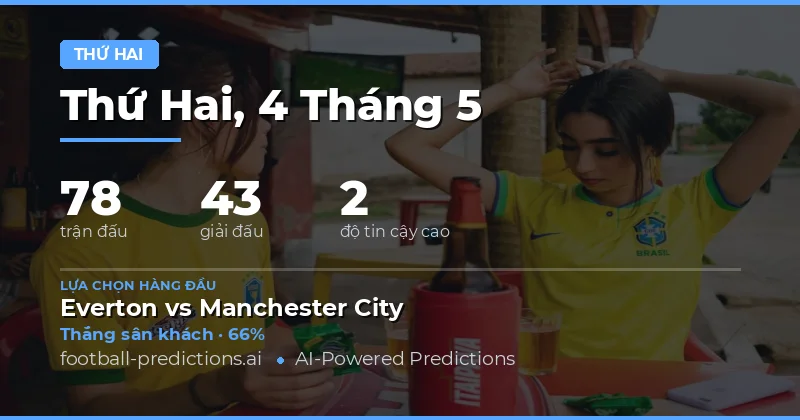 Tổng quan thị trường cá cược Thứ Hai ngày 4 tháng 5 năm 2026