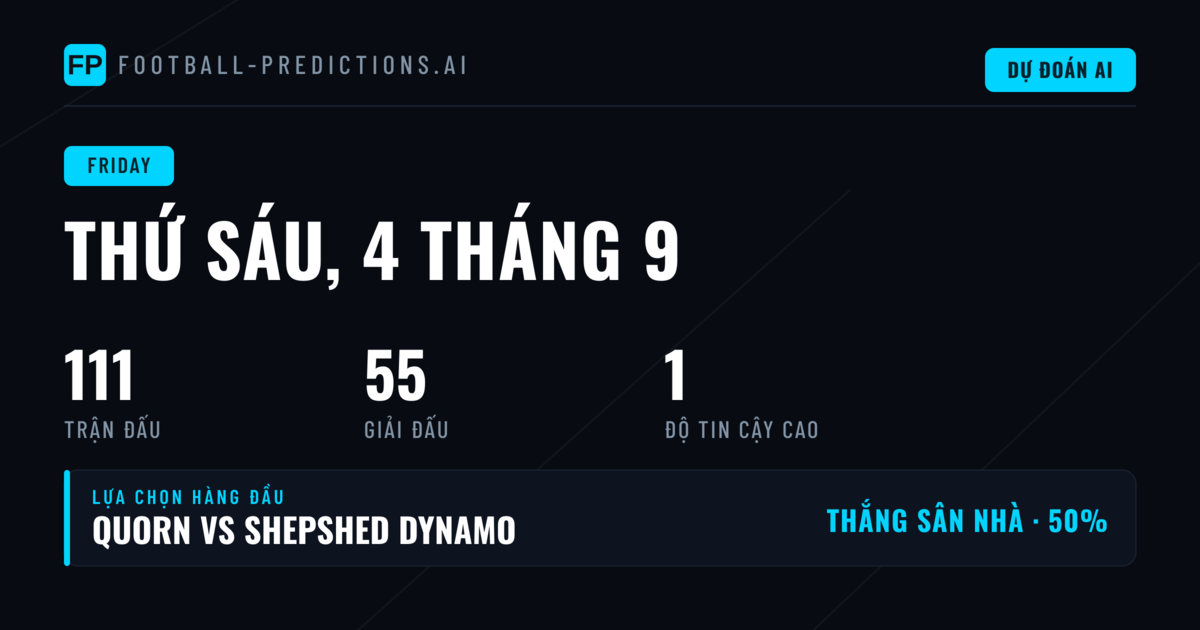Tổng quan thị trường Friday ngày 4/9/2026