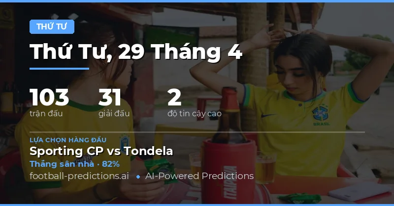 Dự Đoán Trận Đấu Thứ Tư Ngày 29 Tháng 4 Năm 2026