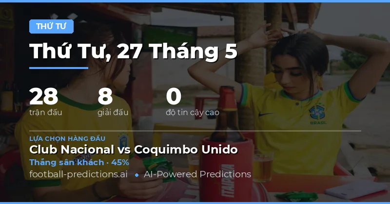 Tổng quan thị trường cá cược bóng đá ngày 27 tháng 5 năm 2026