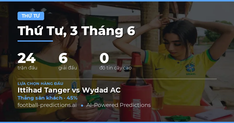 Tổng quan thị trường cá cược bóng đá ngày 3 tháng 6 năm 2026