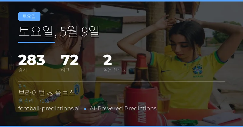 토요일 축구 시장 동향과 주요 통계 분석