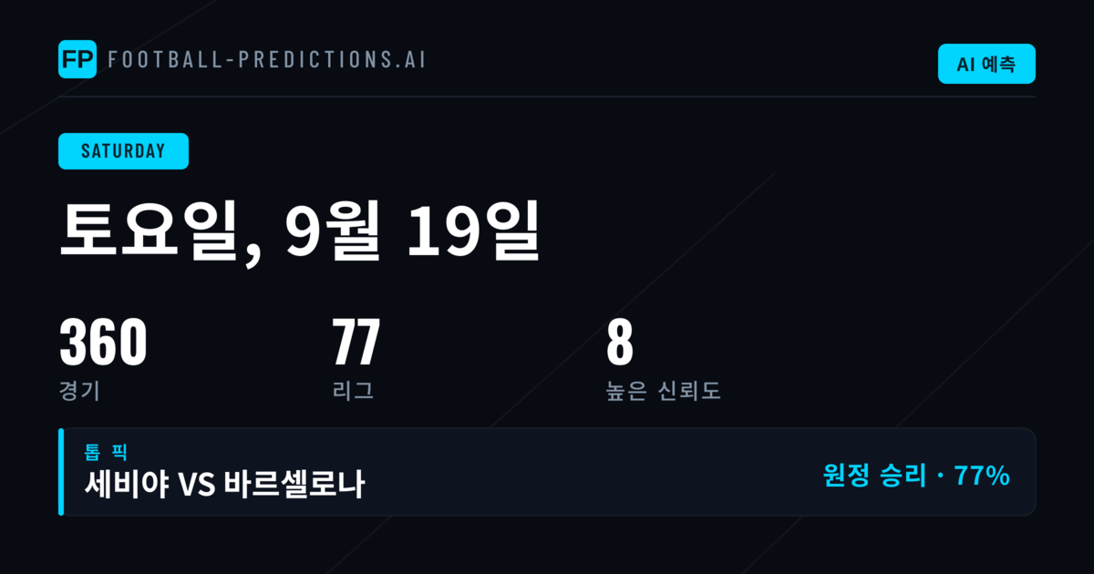2026년 9월 19일 프리미어십 경기 분석