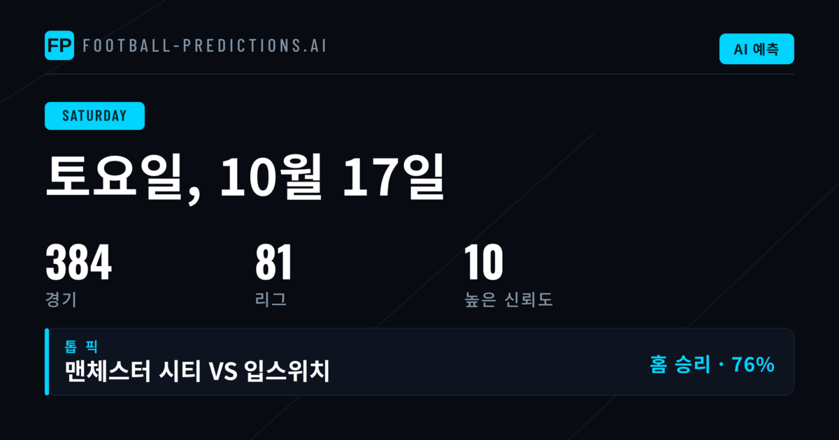 프리메라 Division · 잉글랜드 리그 예측