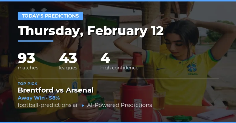 Football Predictions 12 Feb 2026: Best Bets & Tips