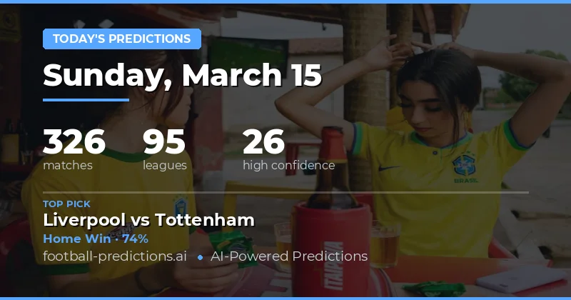 Football Predictions Today 15 Mar 2026: Best Bets & Tips