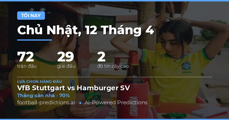 Dự Đoán Trận Đấu Hôm Nay – 12 Tháng 4 Năm 2026