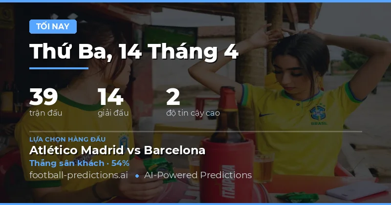 Soi Kèo Đêm Nay 14/4/2026 – Cơ Hội Chốt Thắng Cao