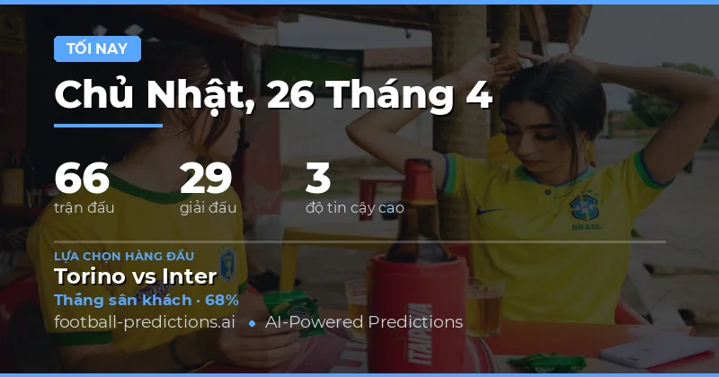 Tổng Quan Bóng Đá Đêm 26 Apr 2026: Cơ Hội Vàng Cho Nhà Cái