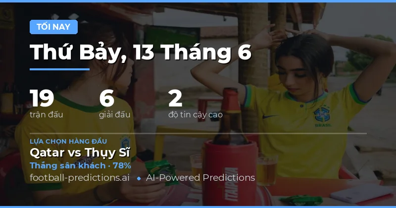 Thị trường cá cược bóng đá ngày 13/06/2026: Phân tích toàn cảnh