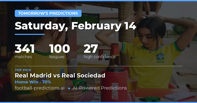Football Predictions 14 Feb 2026: Best Bets & Tips