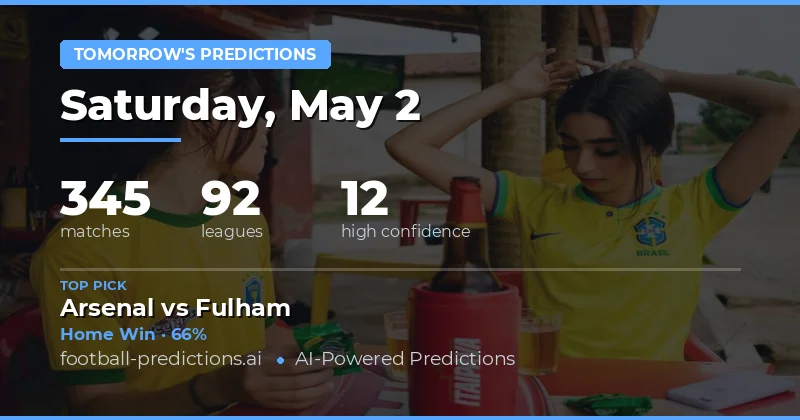 Tomorrow's Football Preview: Statistical Insights for 2 May 2026