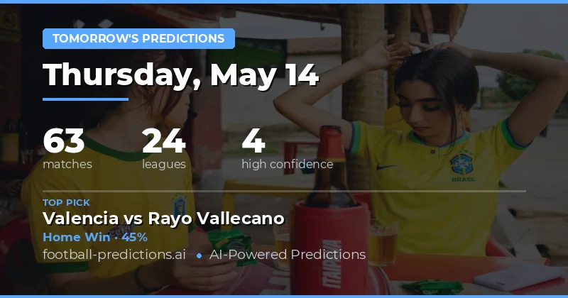 Tomorrow's Football Preview: Key Trends for 14 May 2026