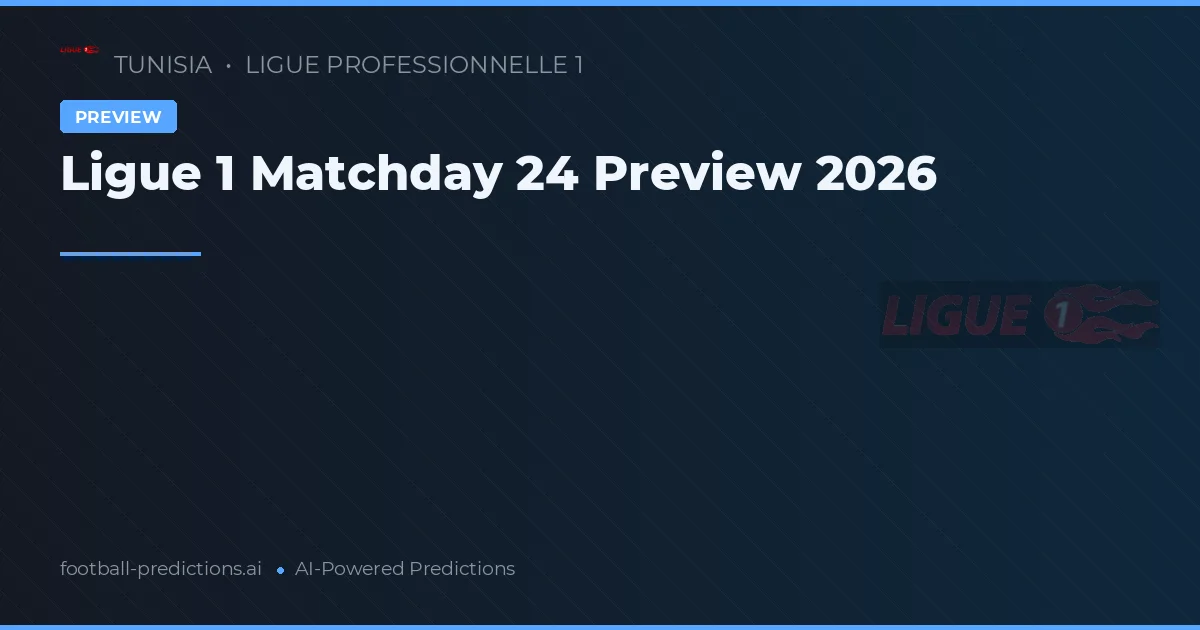 Ligue 1 Matchday 24 Preview 2026