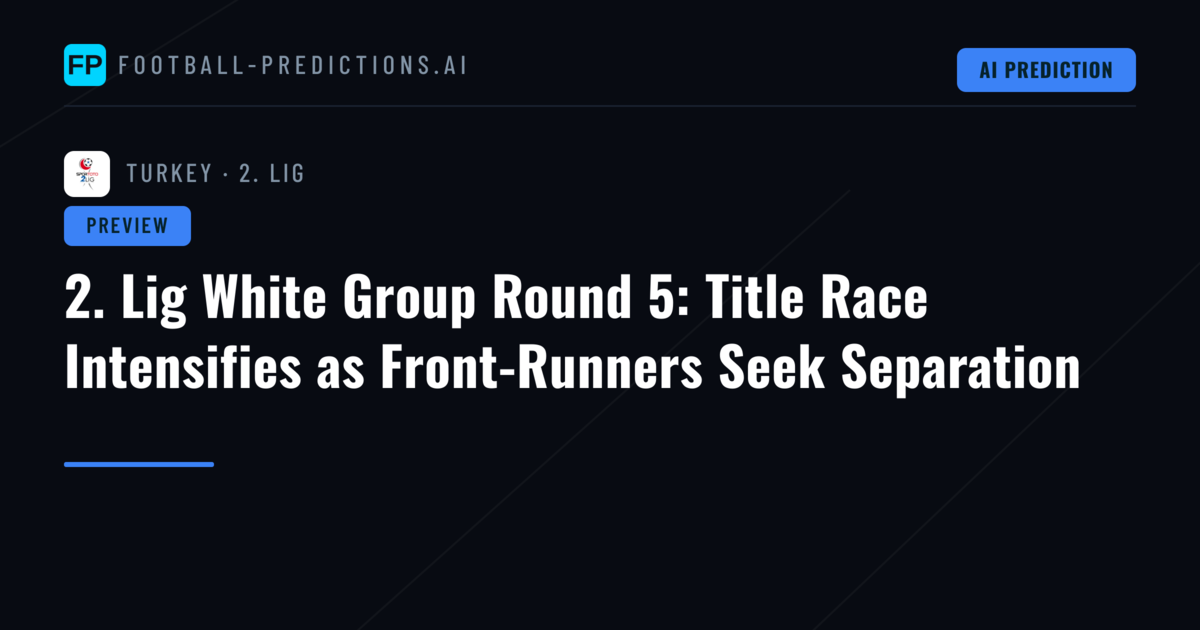2. Lig White Group Round 5: Title Race Intensifies as Front-Runners Seek Separation