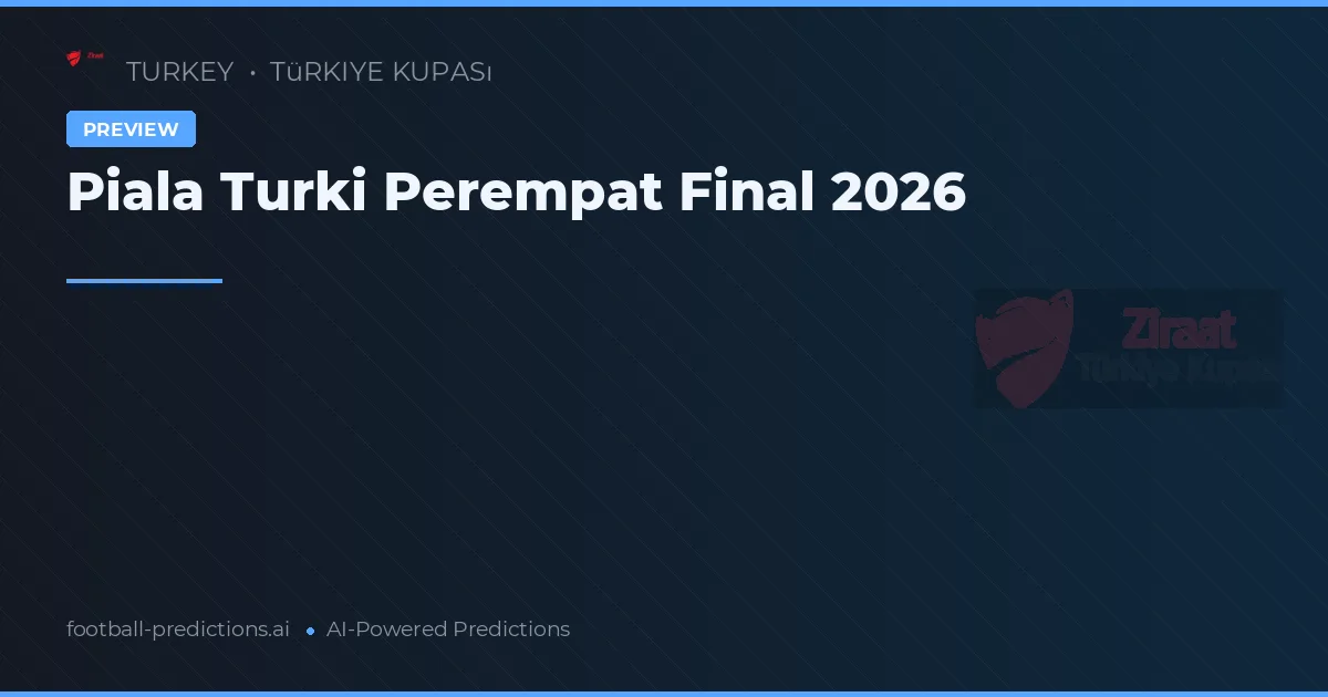 Piala Turki Perempat Final 2026
