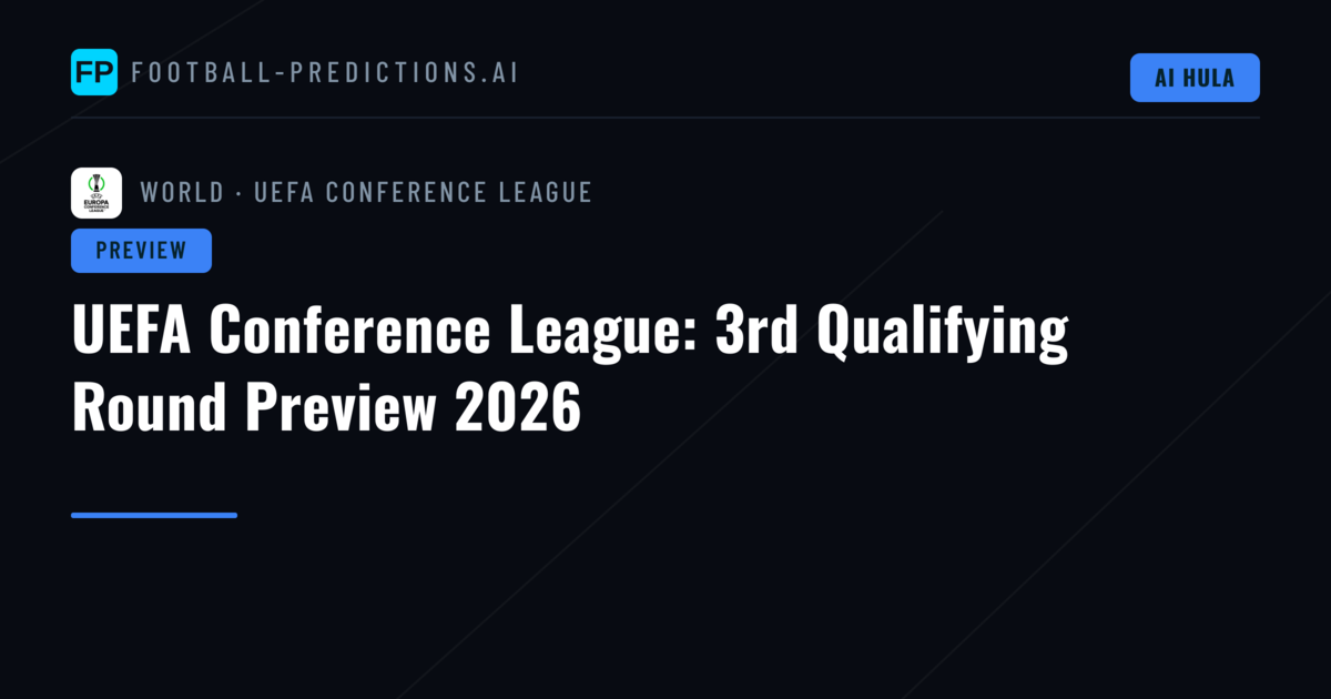 UEFA Conference League: 3rd Qualifying Round Preview 2026
