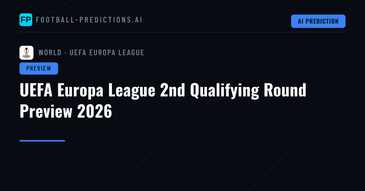 UEFA Europa League 2nd Qualifying Round Preview 2026