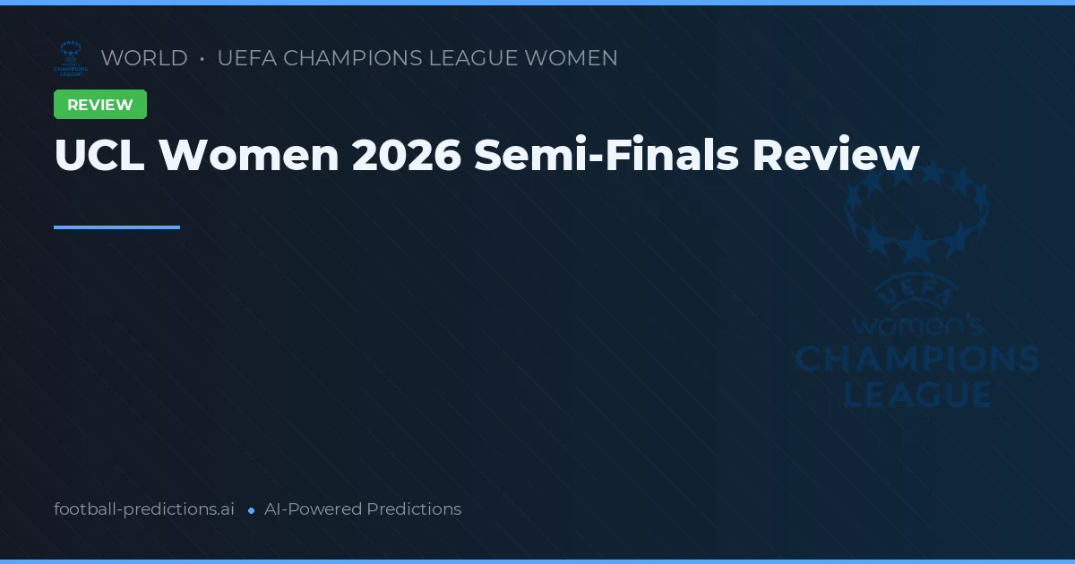 UCL Women 2026 Semi-Finals Review