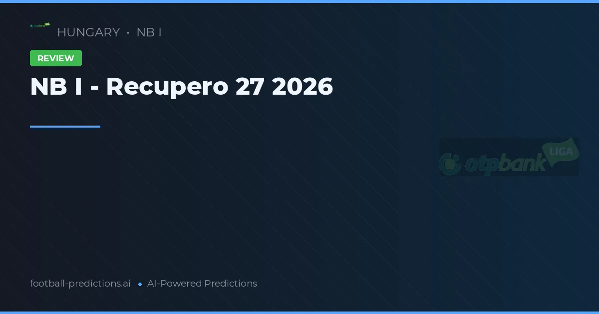 NB I - Recupero 27 2026