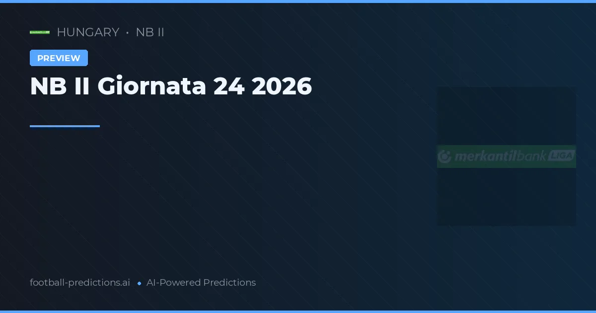 NB II Giornata 24 2026