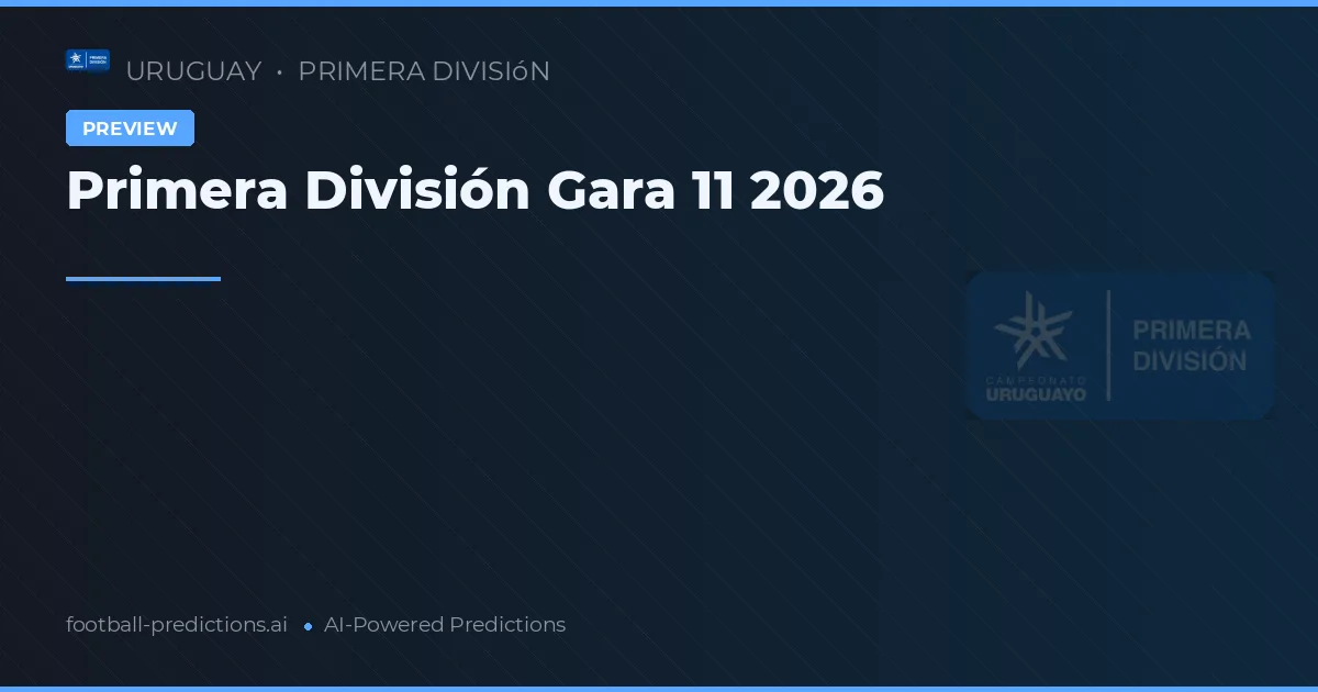 Primera División Gara 11 2026