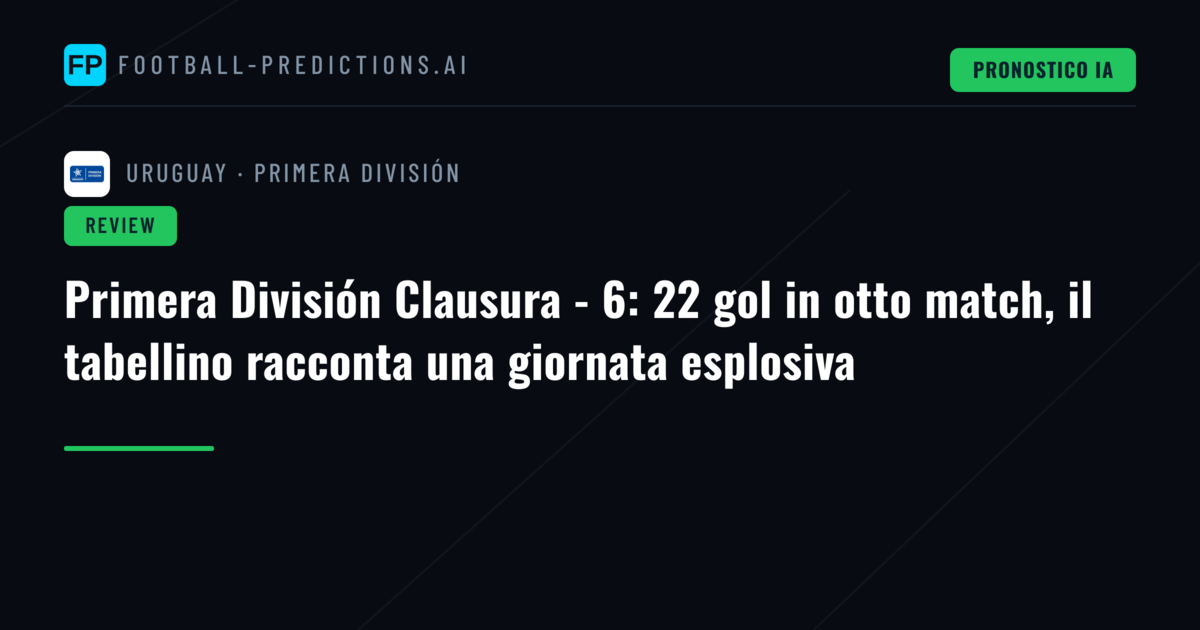 Primera División Clausura - 6: 22 gol in otto match, il tabellino racconta una giornata esplosiva