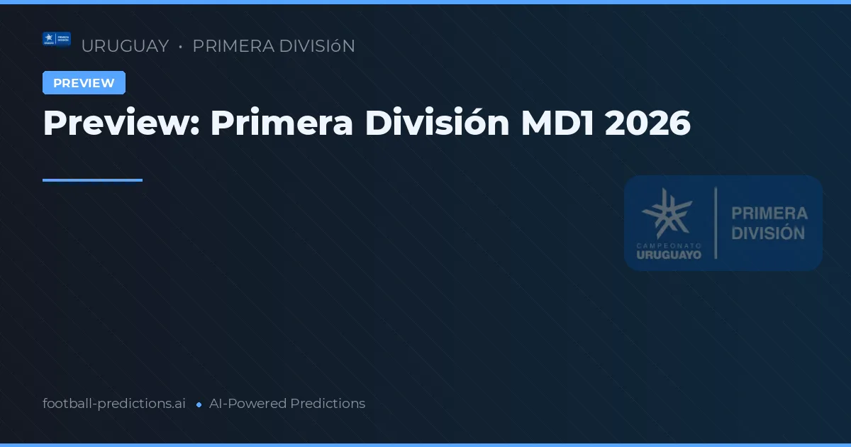 Preview: Primera División MD1 2026