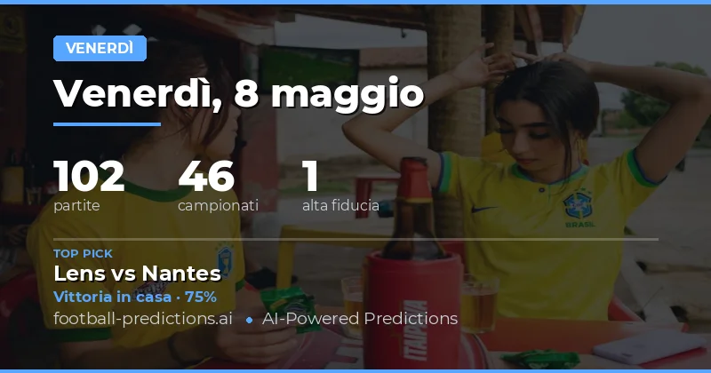Analisi delle Partite di Venerdì 8 Maggio 2026