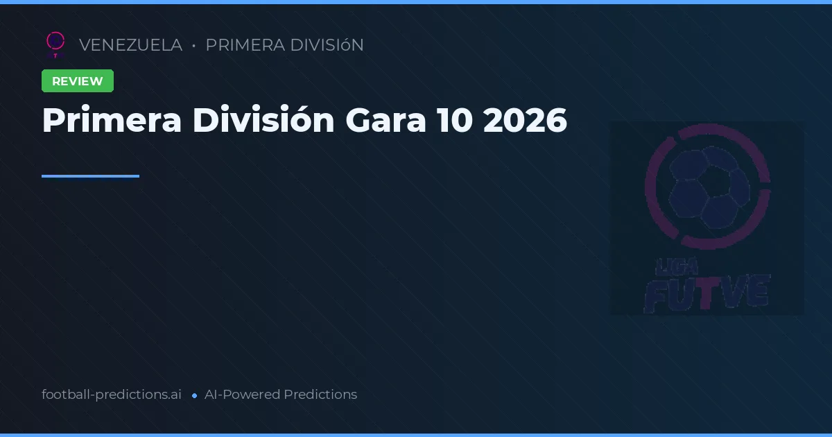 Primera División Gara 10 2026