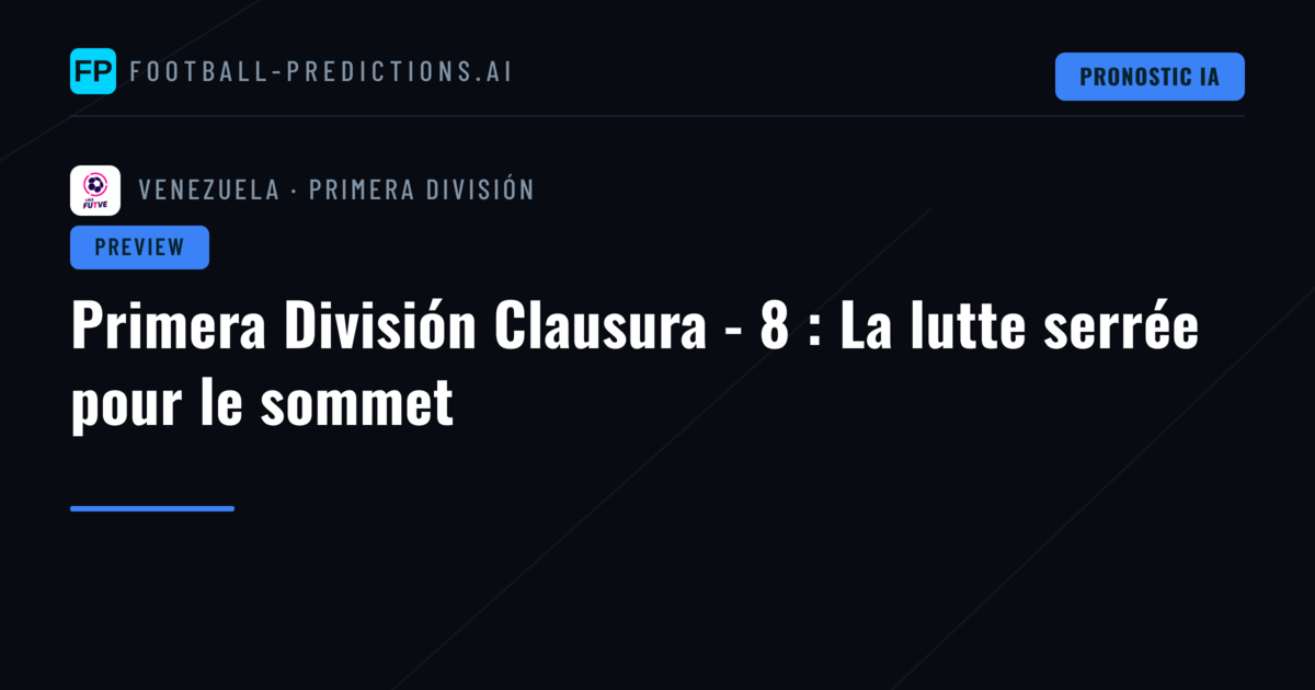 Primera División Clausura - 8 : La lutte serrée pour le sommet