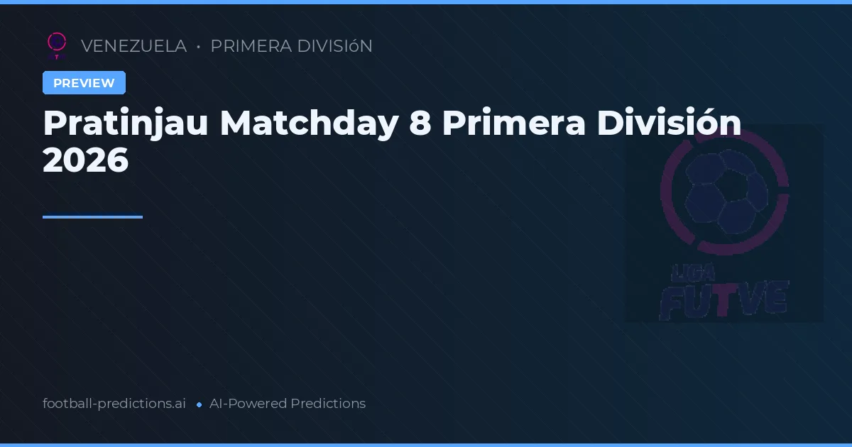 Pratinjau Matchday 8 Primera División 2026