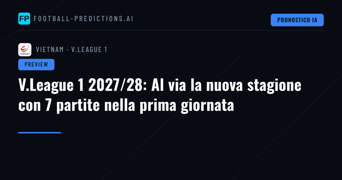 V.League 1 2027/28: Al via la nuova stagione con 7 partite nella prima giornata