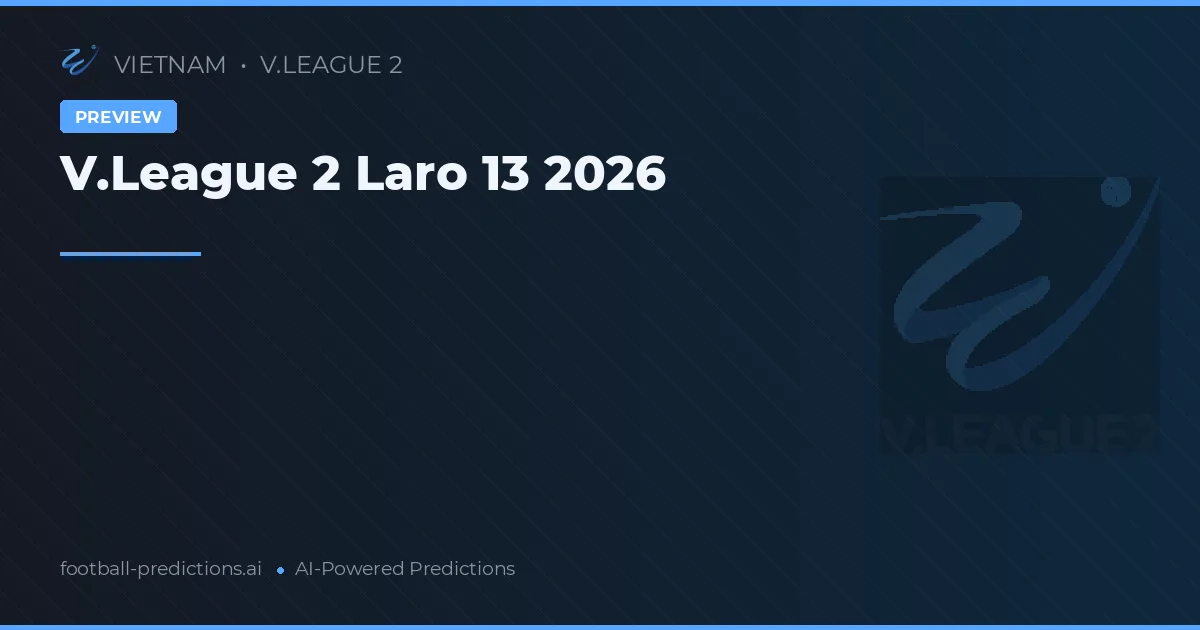 V.League 2 Laro 13 2026