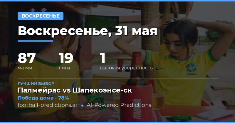 Обзор футбольной статистики на воскресенье