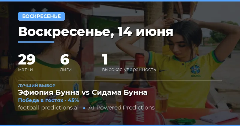 Футбольные прогнозы на воскресенье: богатый выбор для ставок