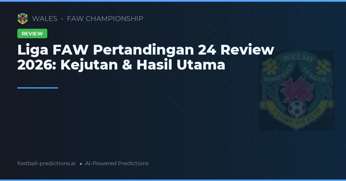Liga FAW Pertandingan 24 Review 2026: Kejutan & Hasil Utama