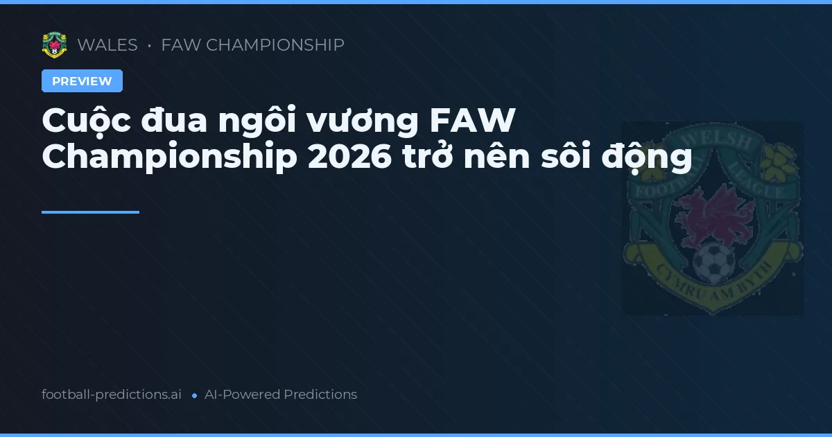 Cuộc đua ngôi vương FAW Championship 2026 trở nên sôi động