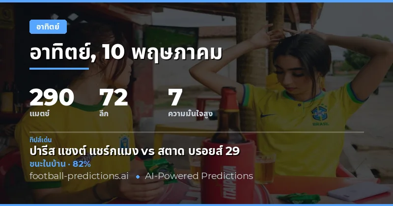 ภาพรวมตลาดฟุตบอลวันอาทิตย์ที่ 10 พฤษภาคม 2026