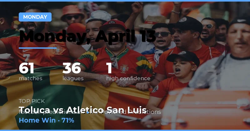 เกมวันจันทร์ 13 เมษายน 2026: ความเป็นไปได้และความน่าสนใจ