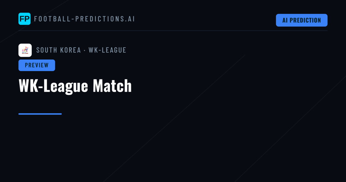 WK-League Match