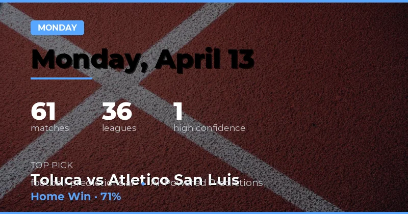 13 Apr 2026 월요일 경기 전망